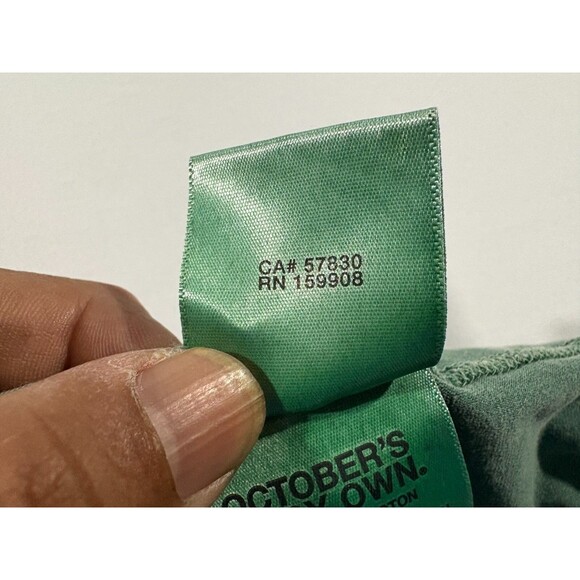 October’s Very Own OVO Women's Garment Dye Bike Short Green SS22 Sz S CANADA - Picture 8 of 11